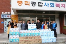 김낙회 관세청장, 동지 맞아 팥죽 대접