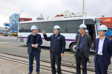 이명구 관세청 차장, 부산 컨테이너터미널 이전 현장 점검