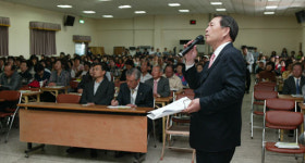 정형근 건보 이사장, 거창노인전문요양원 방문