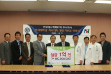 한국아사히프리텍, 연세치대에 발전기금 기부