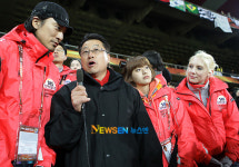 김민준-박창선, 북한-브라질전 너무 재밌어요 ‘흥분’[포토엔]