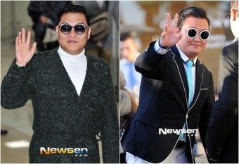 진짜 싸이 vs 가짜 싸이 외모 비교하니 ‘누가 누구야’