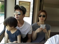 권상우 손태영 가족 놀이공원 포착, 아들 룩희 패션센스 눈길