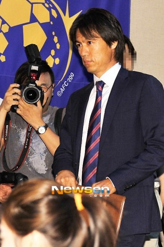 [포토엔]홍명보 감독 ‘축구국가대표 감독으로 첫 공식석상 등장’