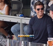 [포토엔]다저스 구장 찾은 톰 크루즈 ‘열렬한 야구팬 인증’