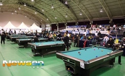 [포토엔]인천 전국체육대회 당구 포켓볼 10볼 예선전