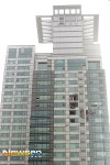 [포토엔]파손된 고층아파트(삼성동 아이파크 헬기충돌)