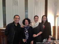 공리, 장예모와 특별한 외출..여전한 우정 과시