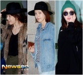 [포토엔화보]정려원-채정안-서우 ‘여배우 3인3색 공항패션, 승자는 누구?‘