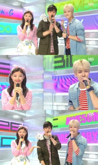 ‘인기가요’ 육성재, 홍종현 대신 MC “김유정-잭슨과 함께”