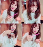 티파니, 대기실서 한입 가득 아이스크림 먹방 “멍뭉이 같아”