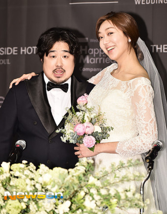 [포토엔]강재준 이은형 결혼 ‘신랑은 윤계상 신부는 송지효 닮았어요’
