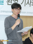 [포토엔HD] 연대 발언하는 안병호 전국영화산업노동조합 위원장