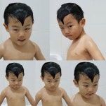 “상남자답게” 이동국 아들 시안, 아톰 머리로 목욕하는 귀요미