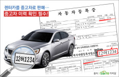 자동차 등록증 성능점검기록부 발급받아 렌트카 이력확인 필요
