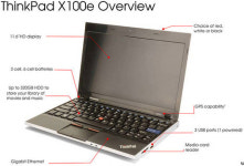 레노버, AMD 애슬론 네오 장착된 싱크패드 X100e 넷북 발표