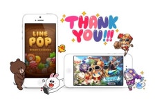 ‘라인 팝’ 누적 다운로드 3000만, ‘라인 윈드러너’ 1000만 돌파