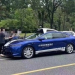 라이다 센서 장착 샤오미 자율주행 테스트카 포착
