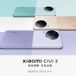 샤오미 중급 스마트폰 Civi 3 5월 25일 중국 출시 확정