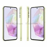 삼성 갤럭시 A35 네이비·라일락·옐로우 색상 렌더링 유출