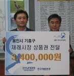 현대자동차(주) 연구소 용인시 기흥구에 설 명절 성품 기탁