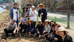 용인시 기흥구 보정동, 환경정화와 꽃길 가꾸기
