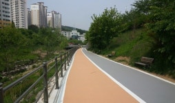 용인시 수지구, 정평천 자전거도로 정비공사 완료