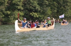 광주U대회 성화 춘천 물레길 봉송