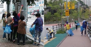 용인시 성복동·죽전2동,  추석맞이 대청소 나서