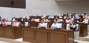 한울장애인공동체 가족 용인시의회 방문