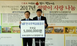 주택금융공사, 부산시 노인종합복지관에 500만원 기부