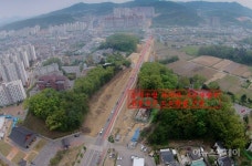 용인등기소앞~선봉사간 도로 확장 연말 완공