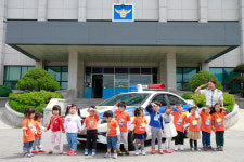 원주경찰서, 원주 신림 어린이들 경찰청사 견학