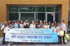 영월군보건소 견학한 연세글로벌헬스센터 페루 연수단
