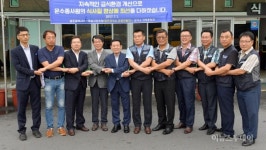 윤장현 광주시장, 시내버스 차고지 식당서 운전원과 소통
