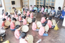 광양시 태인동, 어르신과 유치원 어린이 즐거운 시간