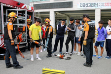 횡성소방서, 강림중학생 미래 소방관 체험 행사