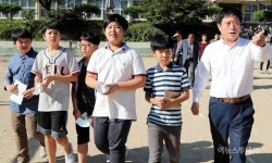 정찬민 용인시장, 양지면 제일초교서 스쿨미팅 가져