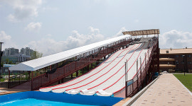 춘천시, 꿈자람물정원 썰매장 겨울분위로 단장