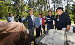 [포토] 김재현 산림청장, 제주도 소나무재선충병 방제 상황 점검