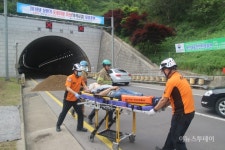 익산국토청, 장성 못재터널서 터널사고 대응훈련