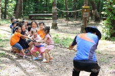 [포토] 인제 갯골 유아체험숲서 신나는 체험학습