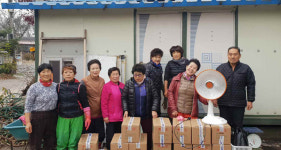 양주시 남면 상수1리, 직접 담근 김장김치 18박스 기부...어려운 이웃 위해 마련