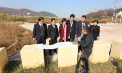 안양시의회 도시건설위원회, 안양천변도로 개설공사 추진예정지 방문 및 현장감사 실시