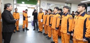 송한준 의장, ‘수원소방서 매산119안전센터’ 격려방문