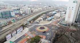 영동읍 군청오거리 회전교차로…군민들 호응