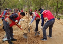 롯데마트송파구청환경산업기술원, 장지동 근린공원에 5000그루 나무 심어