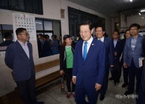 이용섭 광주시장, 문화동 시외버스정류소에서 현장 경청