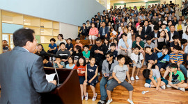 [포토 ]전국 최초 공립대안초 ‘노천초등학교’ 개교식 열려