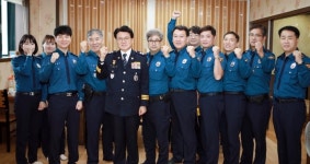 황운하 대전경찰청장, 중부署 문화지구대 격려방문